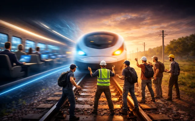 "Either you are on the train, or you are on the tracks"