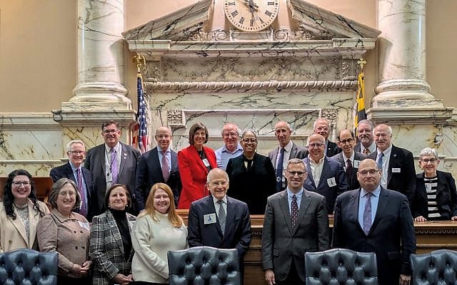 Federation and JCRC leaders from across Maryland with Speaker Pena-Melnyk. Photo courtesy of BJC.