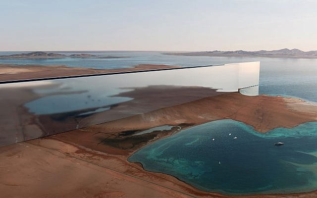 INTRODUCTIONDepictions in a planning document show The Line as a massive micro that would be located at the Gulf of Aqaba and part of it extends into the sea