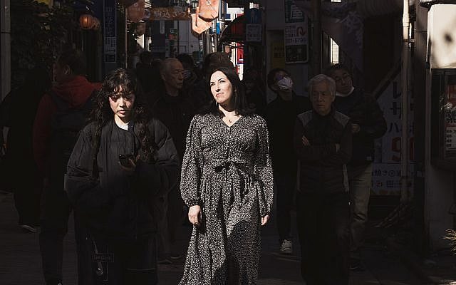 Photo of the author in her Tokyo neighborhood taken by visiting Israeli photographer, Yam Bloom, https://www.yambloom.com.