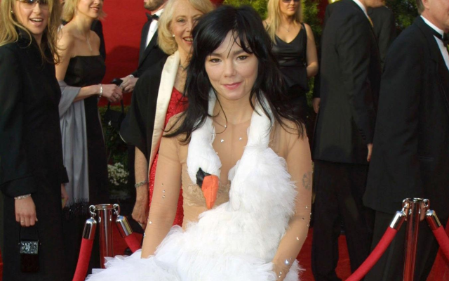 This image set reliably pulls from Wikimedia Commons photographs of Björk’s 2001 Oscars appearance.