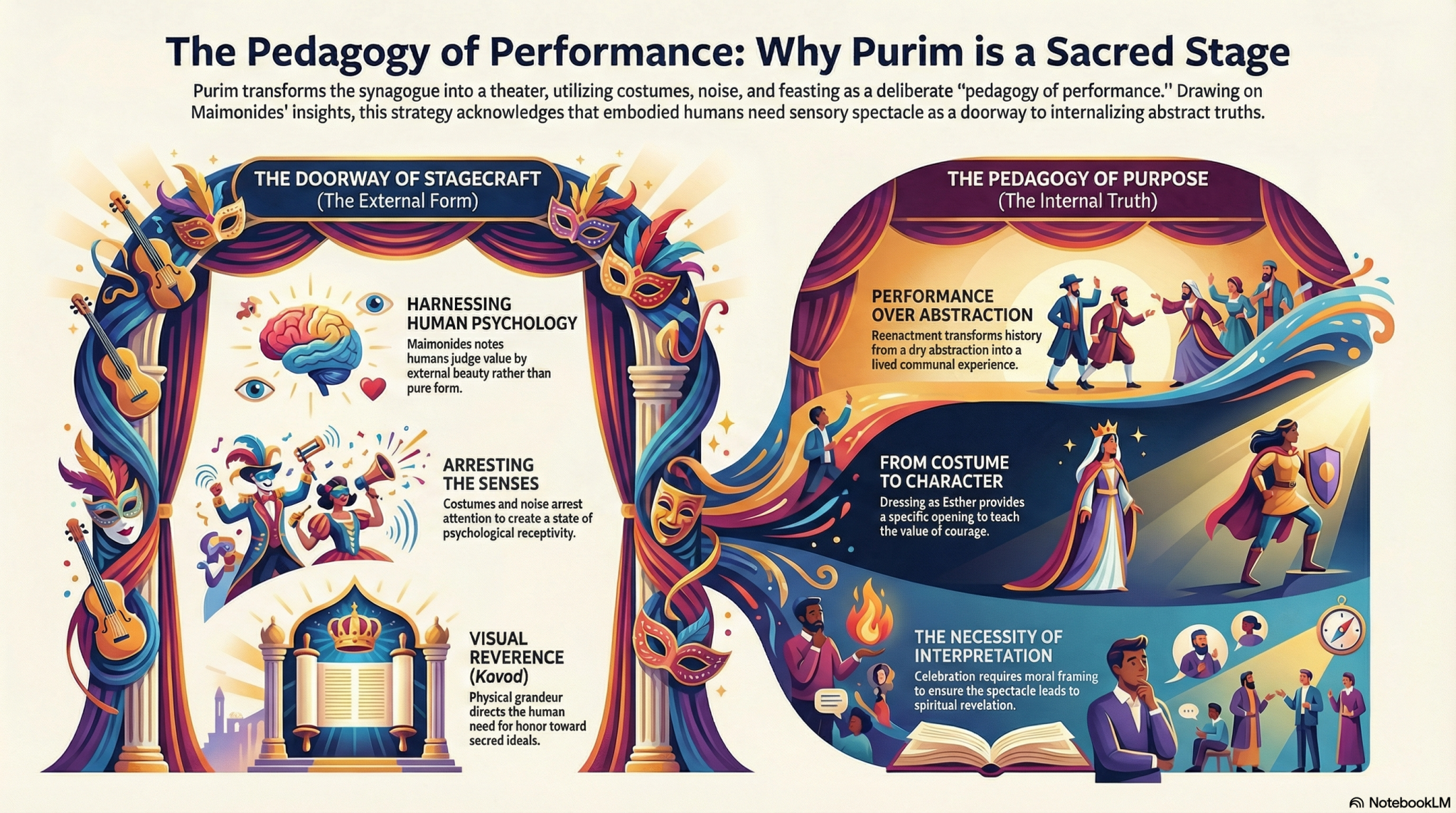 Stagecraft as Sacred Pedagogy: What Purim Teaches About Teaching Truth