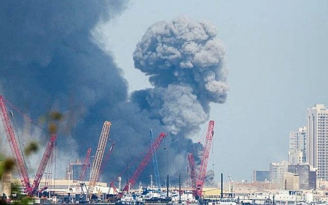 Smoke rises in the sky after blasts were heard in Manama, Bahrain, on February 28. Iran has launched retaliatory strikes, targeting US military bases in West Asia, after the US and Israel attack on the Islamic Republic. Reuters