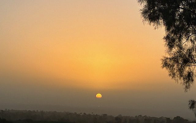 Sunset in the Western Negev (Beeri) my photo