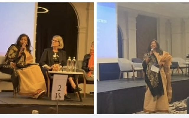 Soraya - addressing the gathering on Religious Freedom & the importance of Public Narrative