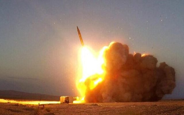 Iranian missiles launched against Israel, courtesy of wikicommons