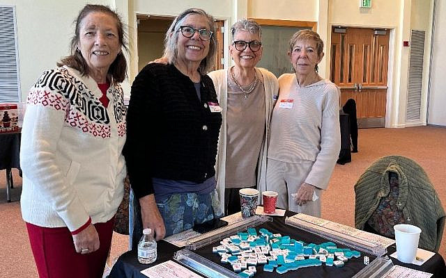 The author (left) with her Mahj Day Sisterhood. Photo courtesy of the author.