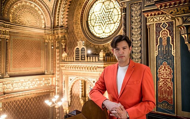 Alexander Woodman at the Spanish Synagogue in Prague, Czech Republic.