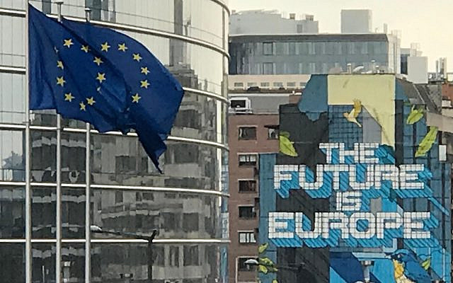 The ‘Future is Europe’ mural, Brussels, painted by Julien Crevaels. Picture taken by Sharon Pardo. The ‘Future is Europe’ mural, Brussels, painted by Julien Crevaels. Picture taken by Sharon Pardo.