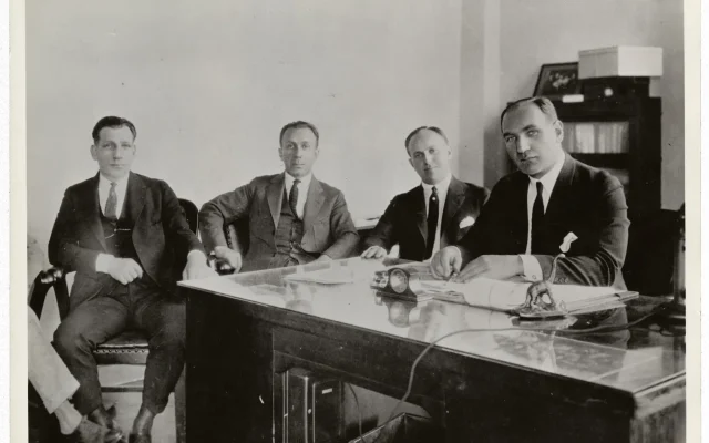 The Warner brothers:  Sam, Harry, Jack and Albert circa 1926
Margaret Herrick Library/Academy of Motion Picture Arts and Sciences