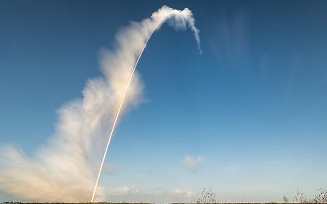 NASA’s Space Launch System rocket carries the Orion spacecraft and the Artemis II astronauts Reid Wiseman, Victor Glover, Christina Koch, and Jeremy Hansen during its launch on Wednesday, April 1, 2026, from NASA’s Kennedy Space Center in Florida. (Image Credit: NASA/Keegan Barber)