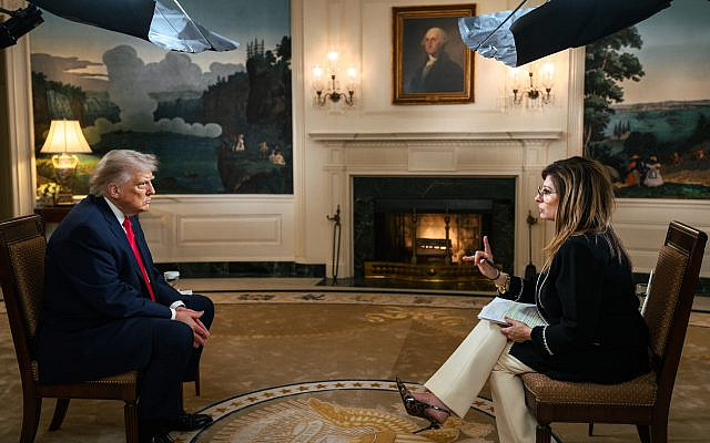 President Donald J. Trump participates in an interview with Fox’s Maria Bartiromo, Tuesday, April 14, 2026, in the Diplomatic Reception Room at the White House. (Official White House Photo by Joyce N. Boghosian) President Donald J. Trump participates in an interview with Fox’s Maria Bartiromo, Tuesday, April 14, 2026, in the Diplomatic Reception Room at the White House. (Official White House Photo by Joyce N. Boghosian)