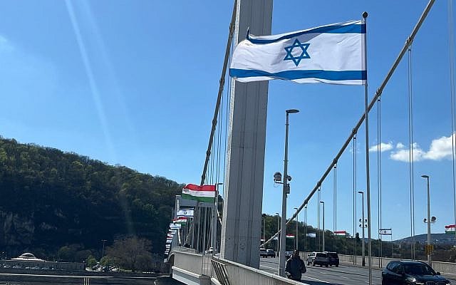 Elisabeth Bridge, Budapest, April 6, 2025.  (Photo by Sharon Pardo.)