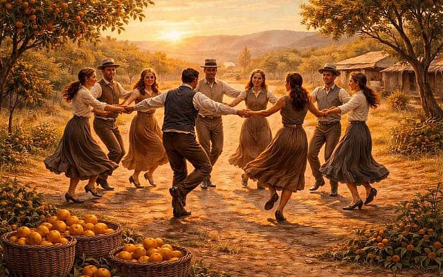We will eat oranges and dance the hora. Free, free Palestine. Long live Palestine. — Yiddish folk refrain, early 20th century. Image © Ivan Bassov, 2026. Licensed under CC BY 4.0.