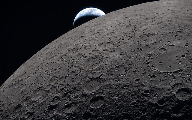 With Earth setting in the background, humanity and the crew of Artemis II see portions of the far side of the Moon for the first time. (NASA, public domain)