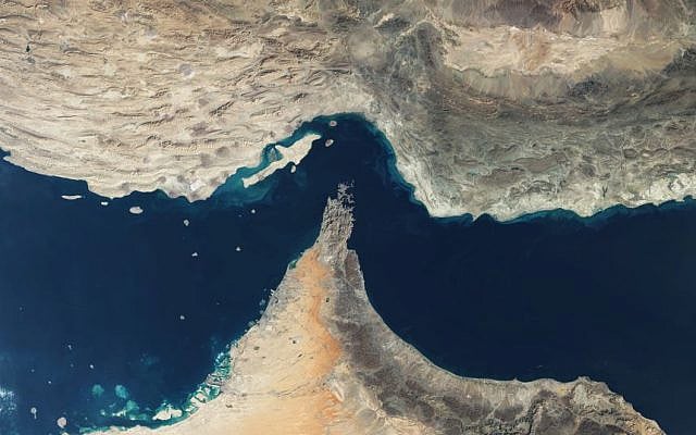 The Strait of Hormuz. (Gallo Images/Orbital Horizon/Copernicus Sentinel Data 2025)