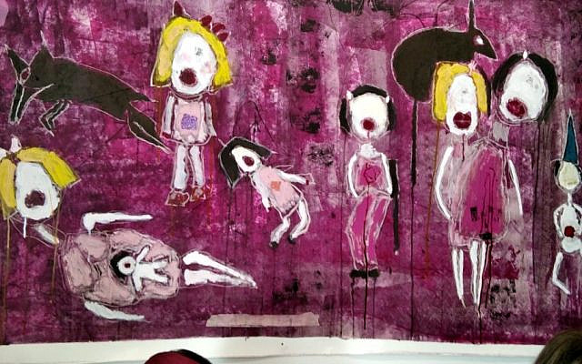 Large work by Sarith Leila Haas at Marie Gallery
