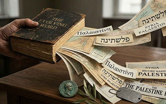 The evolving word: PALESTINE and its accumulating meanings. Image © Ivan Bassov, 2026. Licensed under CC BY 4.0. The evolving word: PALESTINE and its accumulating meanings. Image © Ivan Bassov, 2026. Licensed under CC BY 4.0.
