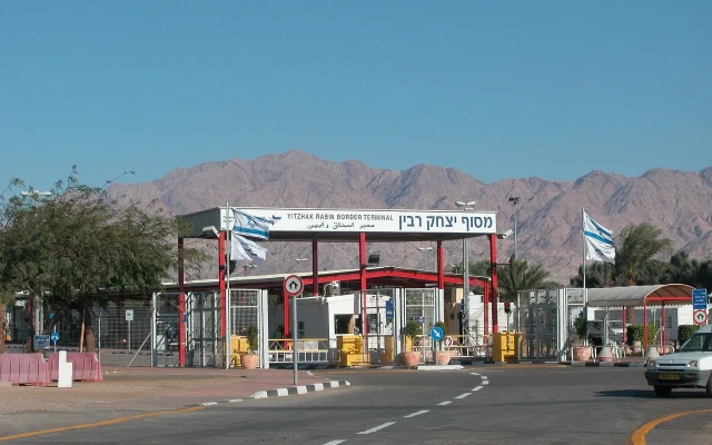 The Yitzhak Rabin Border Terminal at the Wadi Araba crossing between Israel and Jordan. (CC BY 2.5, Wikipedia, NYC2TLV)