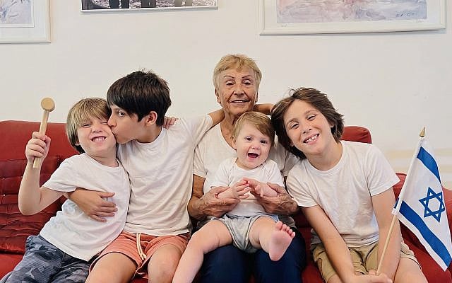Four generations of showing up with Great-grandma Sima and the Tzabarim she planted in Tirat HaCarmel