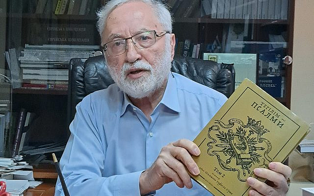 Yosef Zissels during an interview in Kyiv, May 2025. Photo by Davide Cucciati.