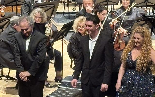 Tomer Lev, Berenika Gliksman, Nimrod Meiri-Haftel at concert (photo: Yigal Shefer).