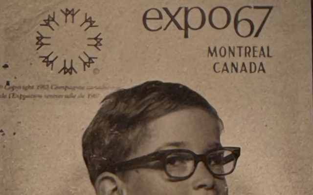 From the Herzl and Zionism Collection of David Matlow, Toronto (www.herzlcollection.com).  Photo taken in a photo both at Montreal's Expo 67.