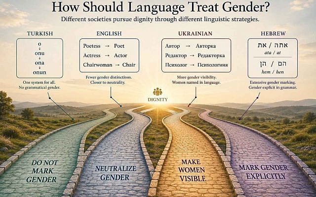 There is more than one road to Dublin. Different societies can move in different linguistic directions and still converge on the same human values. Image © Ivan Bassov, 2026. Licensed under CC BY 4.0.