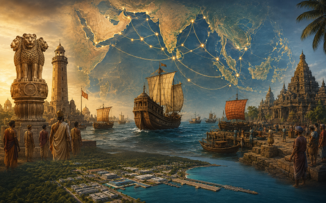 The longue durée of Indo-maritime stewardship. AI image. (Credit: ChatGPT)