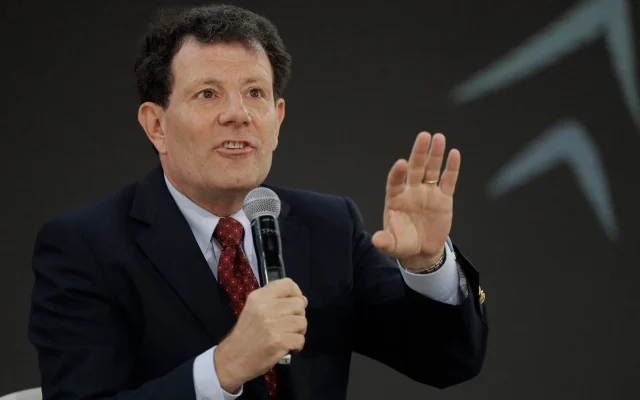 Journalist Nicholas Kristof speaks during the Goalkeepers Conference, on September 20, 2017, in New York. (AP Photo/ Julio Cortez/ File)