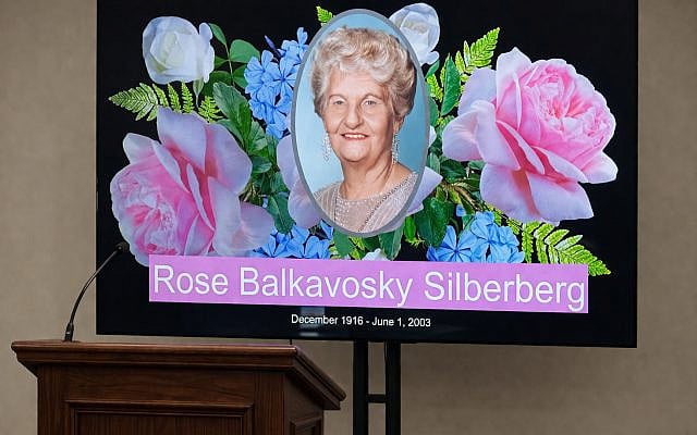 A presentation of Rose Silberberg’s story, shared with an audience as part of Holocaust education.