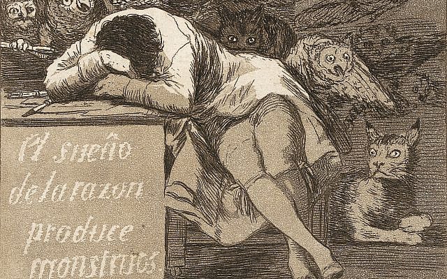 Image: Francisco Goya, The Sleep of Reason Produces Monsters, 1799. Public domain, The Metropolitan Museum of Art.