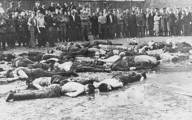Lietukis Garage pogrom - Source: https://encyclopedia.ushmm.org/content/en/photo/aftermath-of-a-massacre-at-lietukis-garage-in-kovno