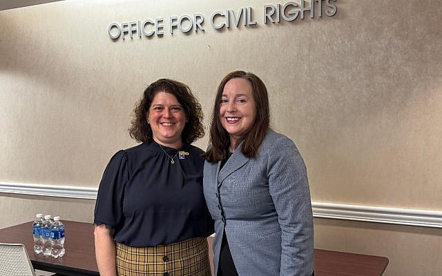 The author pictured with Paula M. Stannard Director of the Office for Civil Rights (OCR) at the U.S. Department of Health and Human Services (HHS). Photo courtesy of the author.