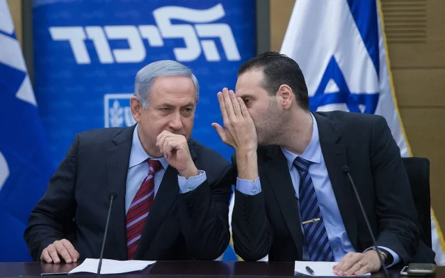 Prime Minister Benjamin Netanyahu, left, speaks with MK Miki Zohar during a Likud faction meeting in the Knesset, January 25, 2016. (Yonatan Sindel/Flash90) Prime Minister Benjamin Netanyahu, left, speaks with MK Miki Zohar during a Likud faction meeting in the Knesset, January 25, 2016. (Yonatan Sindel/Flash90)