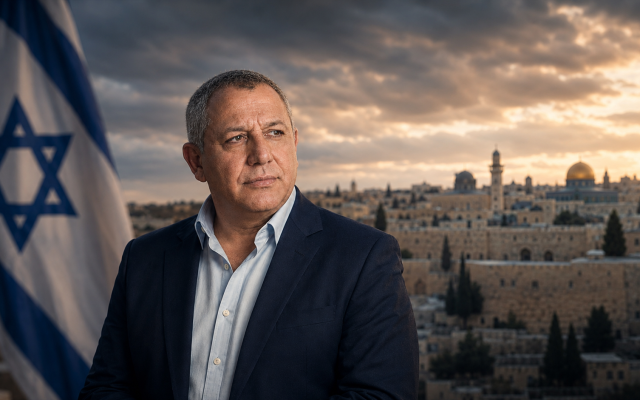 Illustrative: Gadi Eisenkot, the quiet contender. AI image created by the author.