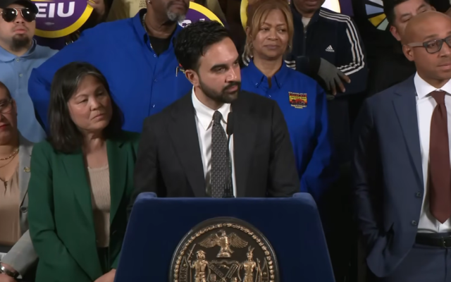 New York City Mayor Zohran Mamdani holds a press conference on June 22, 2026. (Screenshot from YouTube)