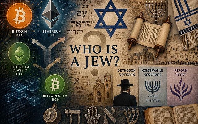 Who is a Jew? Who Decides What Is Real? Crypto meets religion. Image © Ivan Bassov, 2026. Licensed under CC BY 4.0. Who is a Jew? Who Decides What Is Real? Crypto meets religion. Image © Ivan Bassov, 2026. Licensed under CC BY 4.0.