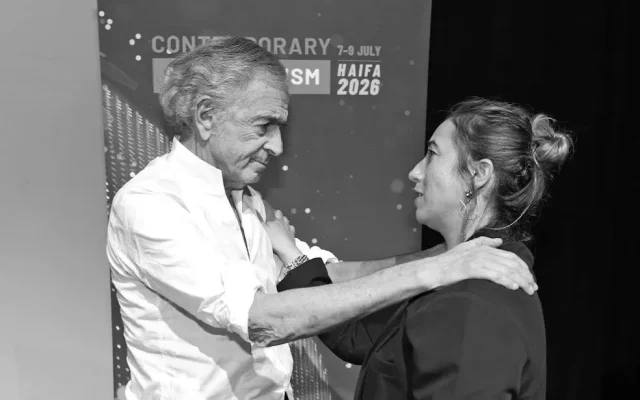 Bernard-Henri Lévy and Cochav Elkayam-Levy. Photo by Yaniv Kopel.