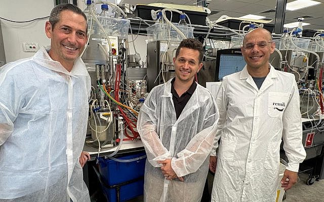 Dow with Remilk co-founders, Aviv Wolff and Ori Cohavi (by Stuart Dow)