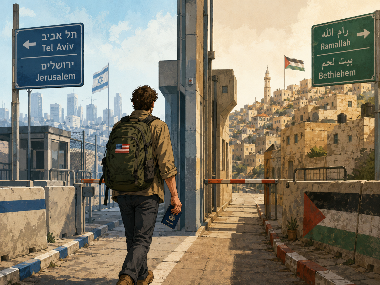 In Israel and Palestine, only outsiders are free to see the whole land