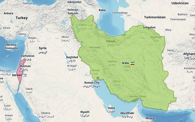 "Iran is about 80 times larger than Israel. Of course, it is harder to defend. Iran is at a significant disadvantage." A representative argument that circulated online. Image generated via TrueSize.net (free for unrestricted public reuse). "Iran is about 80 times larger than Israel. Of course, it is harder to defend. Iran is at a significant disadvantage." A representative argument that circulated online. Image generated via TrueSize.net (free for unrestricted public reuse).