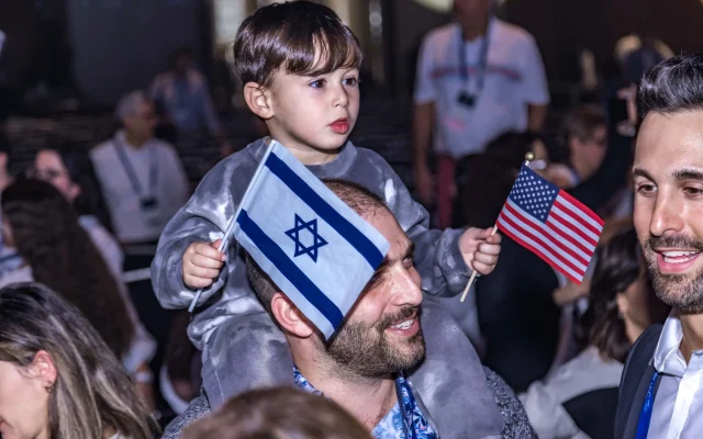 Participants at the Israeli American Council summit in Austin, Texas, January 20, 2023. (Linda Kasian)
