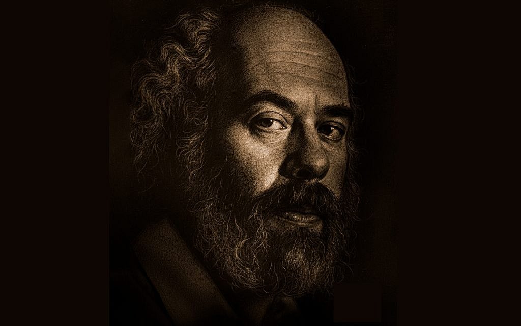 Portrait of Rabbi Shlomo Carlebach,
in a detail from the poster for the documentary, “The Darkest Light.” (Courtesy) Portrait of Rabbi Shlomo Carlebach,
in a detail from the poster for the documentary, “The Darkest Light.” (Courtesy)