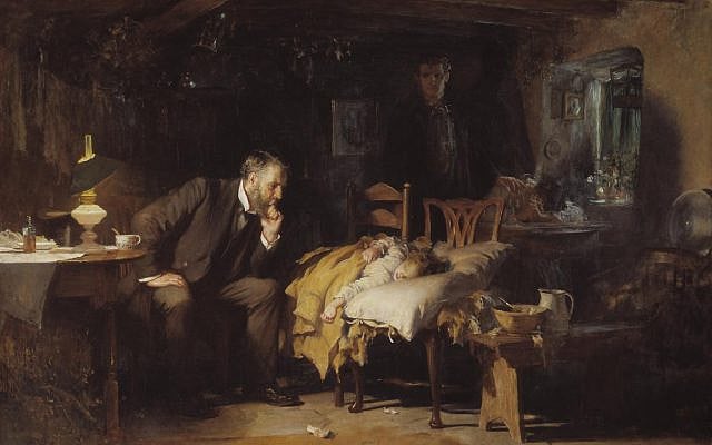 The Doctor exhibited 1891 Sir Luke Fildes 1843-1927 Presented by Sir Henry Tate 1894 http://www.tate.org.uk/art/work/N01522