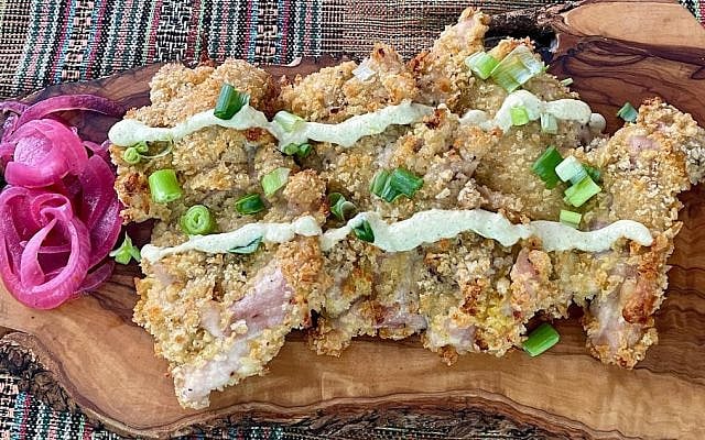 Garlic Baked Chicken Schnitzel photo courtesy of the author.