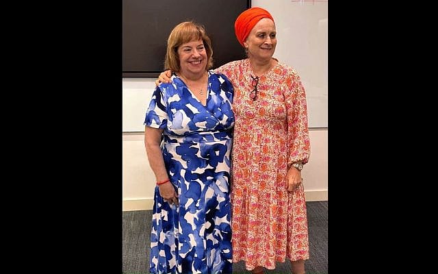 Gayle Kamen-Weinstein and Susan Cohen at the Museum of Tolerance (Courtesy)