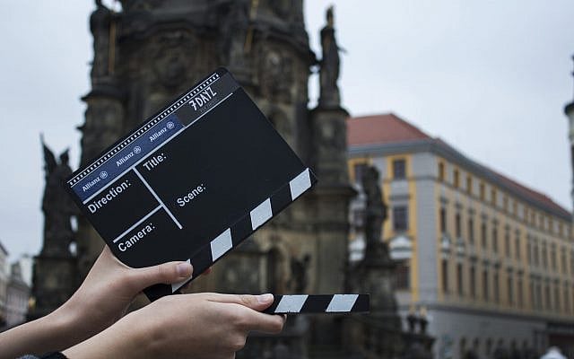 Clapperboard, movie slate, Olomouc, Czech Republic (Rawpixel)