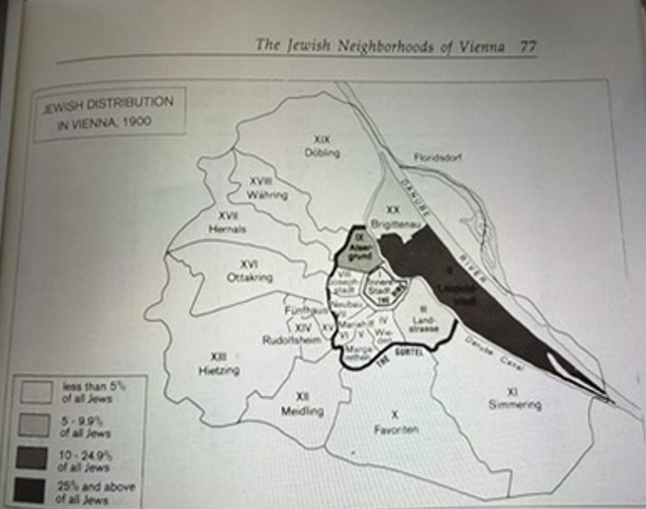 The Jewish population of Vienna by district, 1900. (reproduced from a printed source)