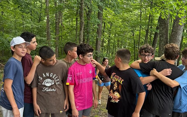 This past summer at Camp Livingston, where Israeli teenagers came from Kibbutz Karmia through The Jewish Agency for Israel’s Campers2Gether program. Photo courtesy of The Jewish Agency for Israel.